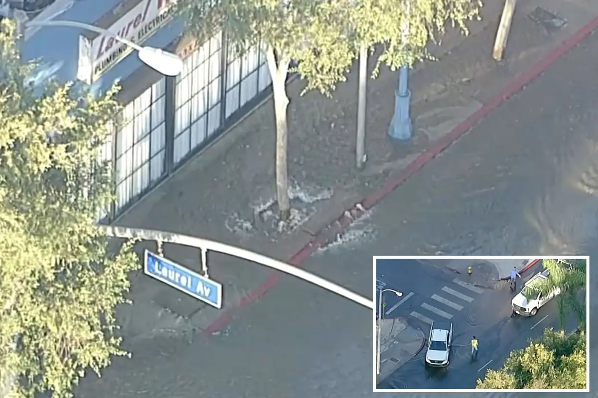 Water main break in West Hollywood causes flooding once more