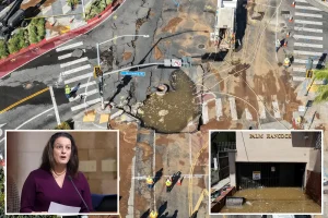 Water main break in West Hollywood reveals LA's old infrastructure
