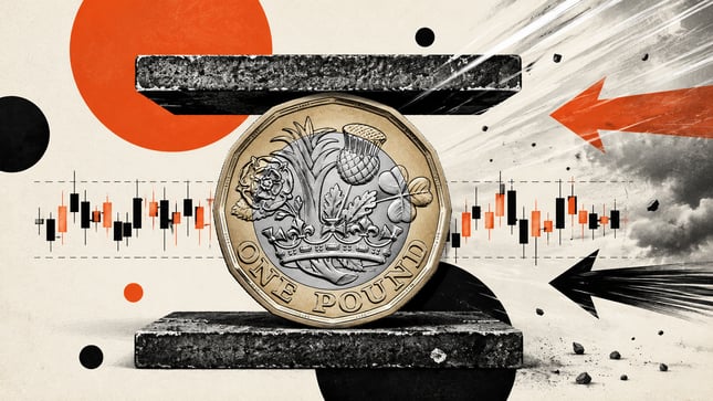 What factors are keeping the British Pound stuck between 1.3400 and 1.3500?