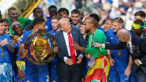 Will Trump show up at the World Cup final?