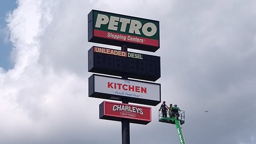 Wilmington maintenance worker saved from a 130-foot gas station sign
