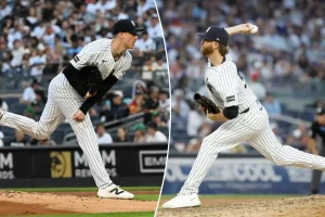 Yankees' bullpen shuts down Dodgers to secure a split in the doubleheader
