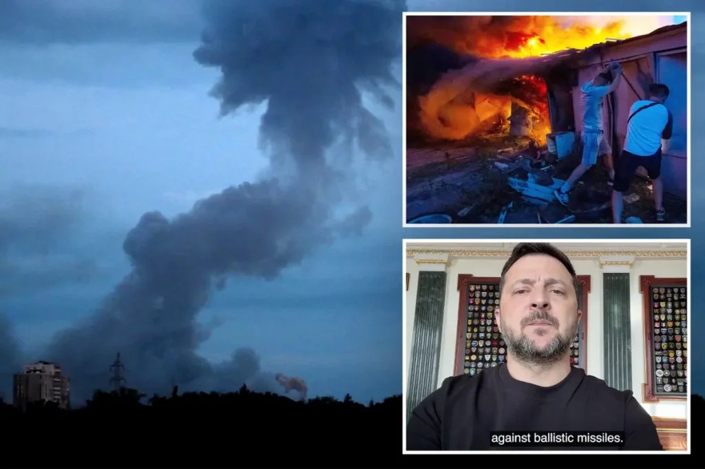 Zelensky criticizes the world's 'absurd' shortage of interceptor missiles following deadly Russian strike on Kyiv