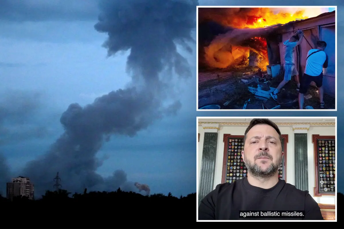 Zelensky criticizes the world's 'absurd' shortage of interceptor missiles following deadly Russian strike on Kyiv