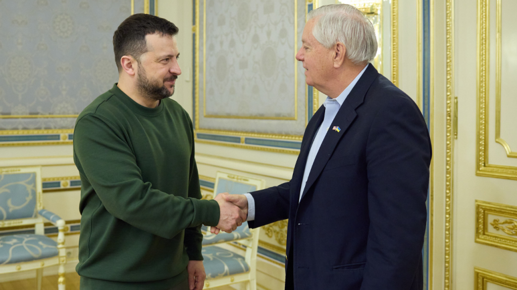 Zelenskyy claims Ukraine has gained an advantage in the conflict and pays tribute to Lindsey Graham.