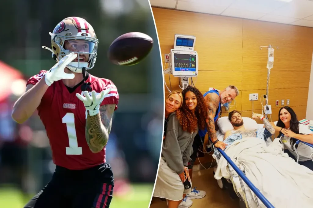 49ers wide receiver Ricky Pearsall remains optimistic following knee surgery that ended his season.
