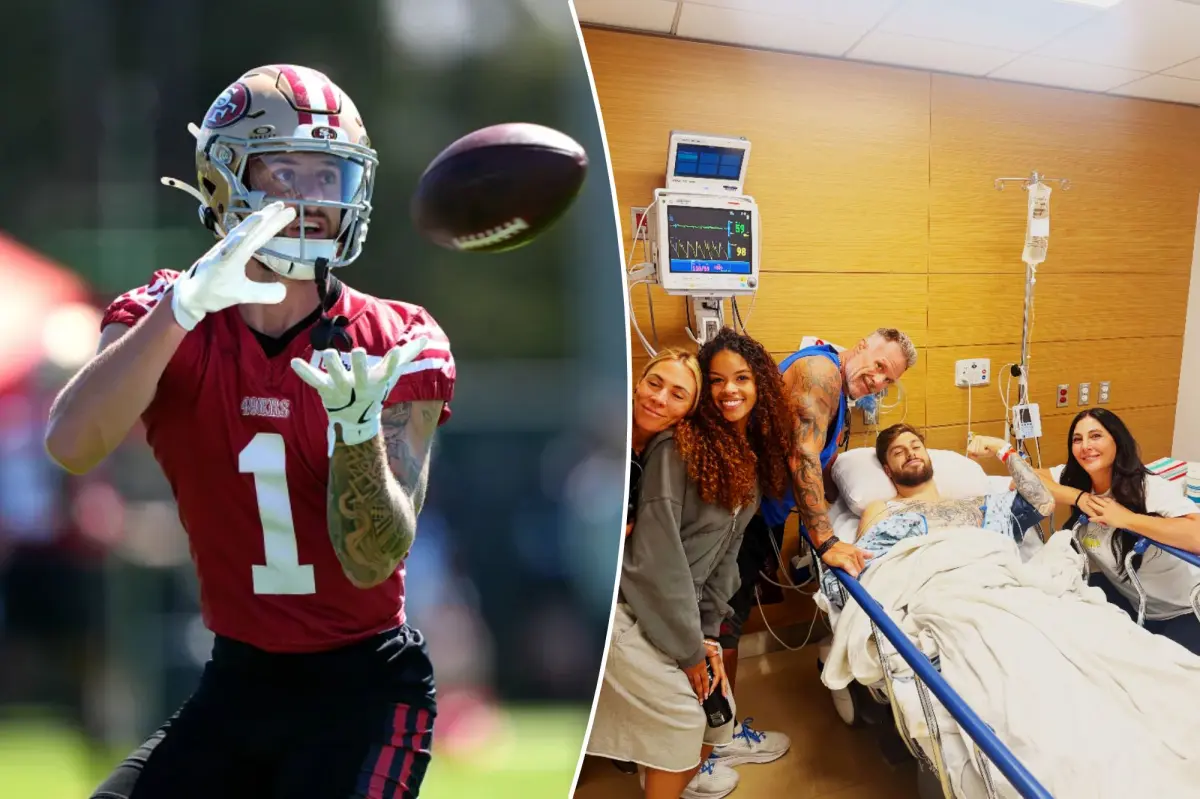 49ers wide receiver Ricky Pearsall remains optimistic following knee surgery that ended his season.