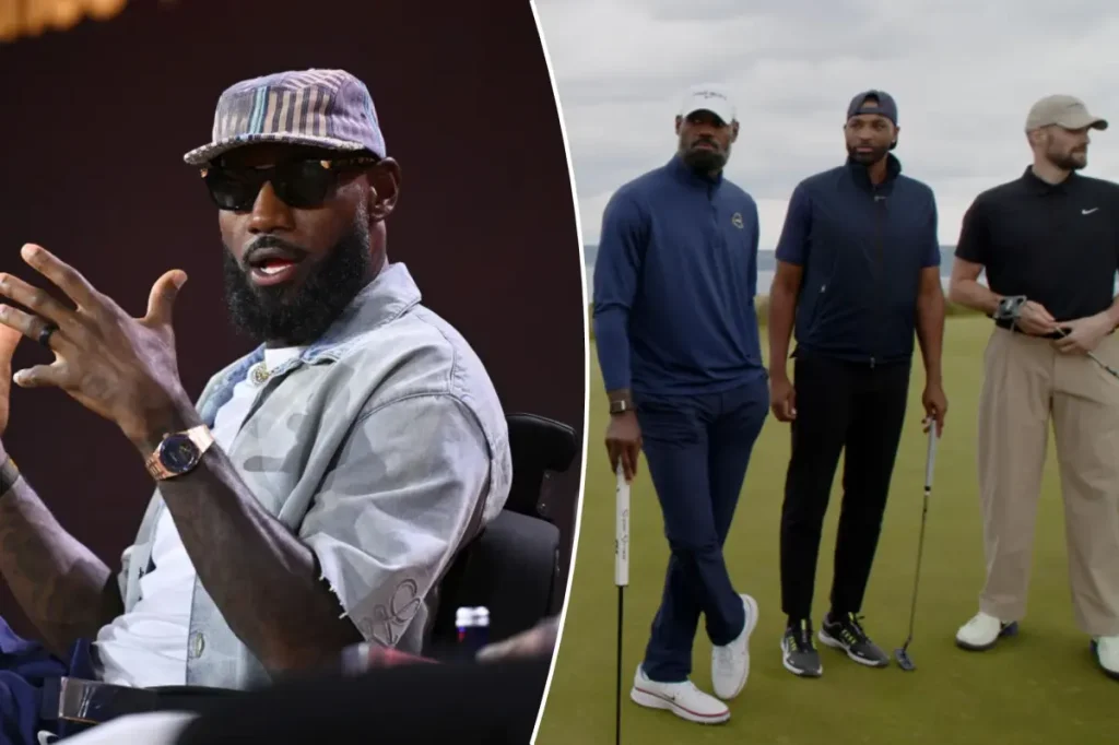 76ers star LeBron James starts a golf YouTube channel