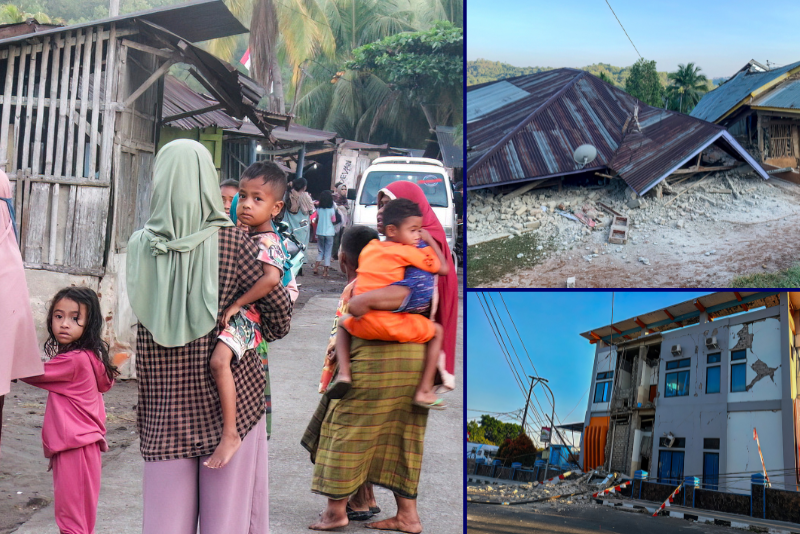 7.7-magnitude earthquake strikes off the northern coast of the Flores area in Indonesia.