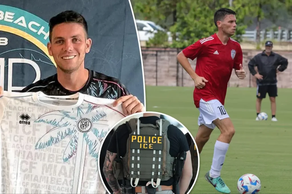 Argentine semi-professional soccer player detained by immigration officials at Florida airport