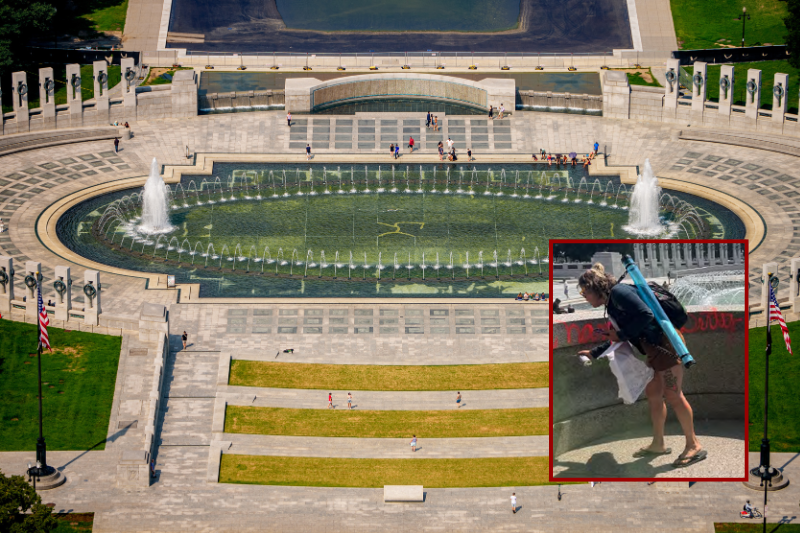 Arrest made in relation to damaged WWII memorial in D.C.