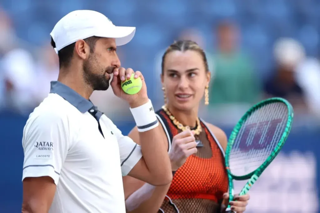 Aryna Sabalenka and Novak Djokovic eliminated in surprising US Open mixed doubles match