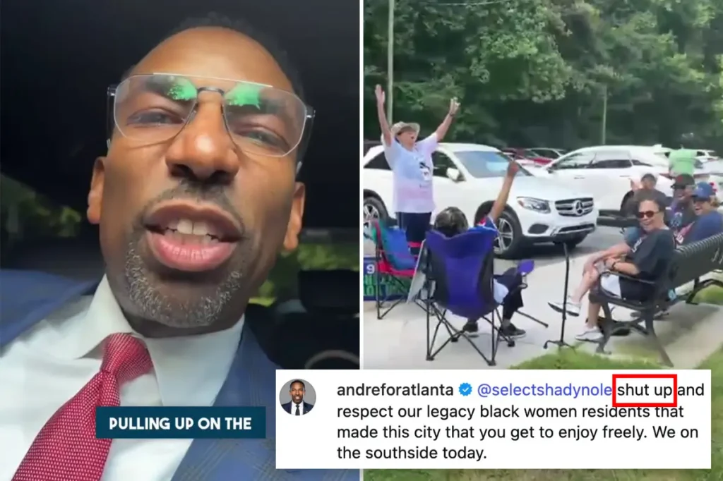 Atlanta's Democratic mayor Andre Dickens tells a resident to 'be quiet' during a strange online argument.