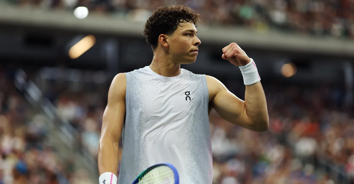 Ben Shelton is the greatest chance for an American man to win a Grand Slam title in the near future.