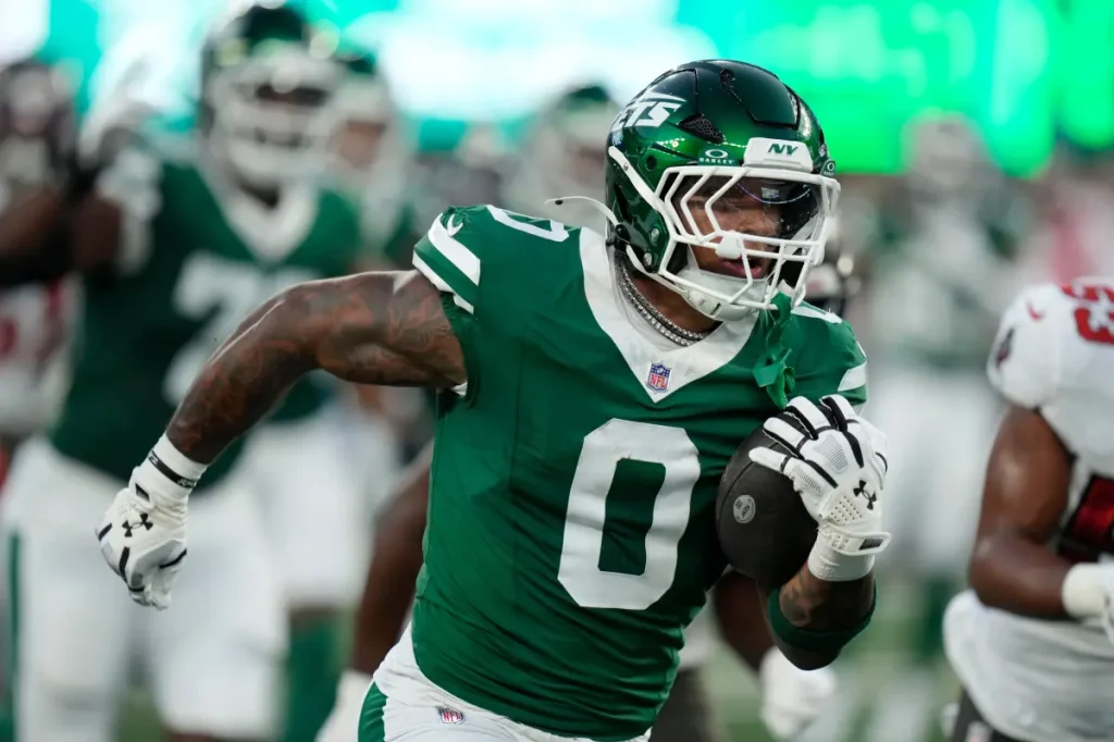 Braelon Allen marks a strong return to the Jets with a touchdown after an 11-month absence.