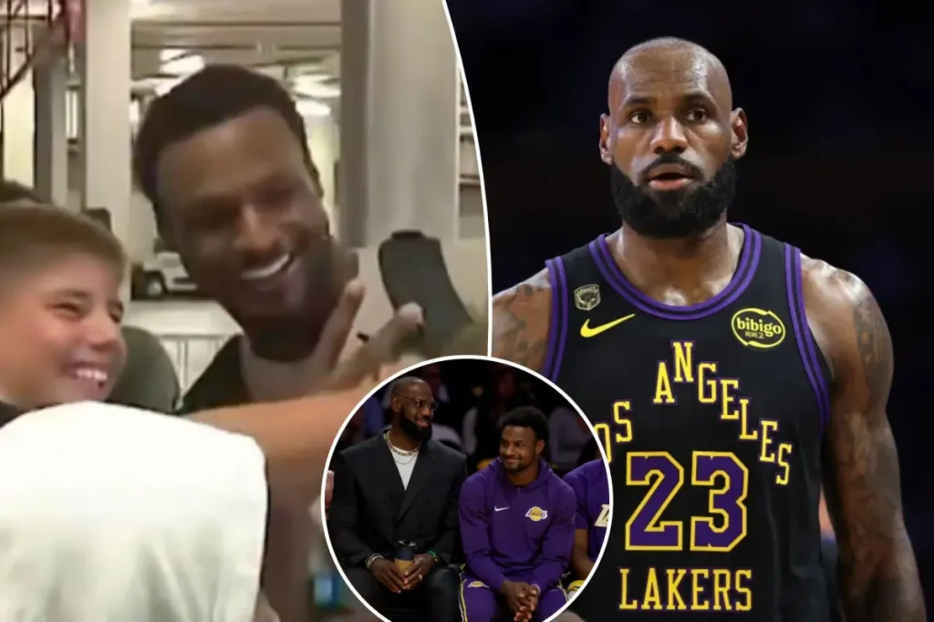 Bronny James amusingly comments that LeBron James leaving is 'whatever'