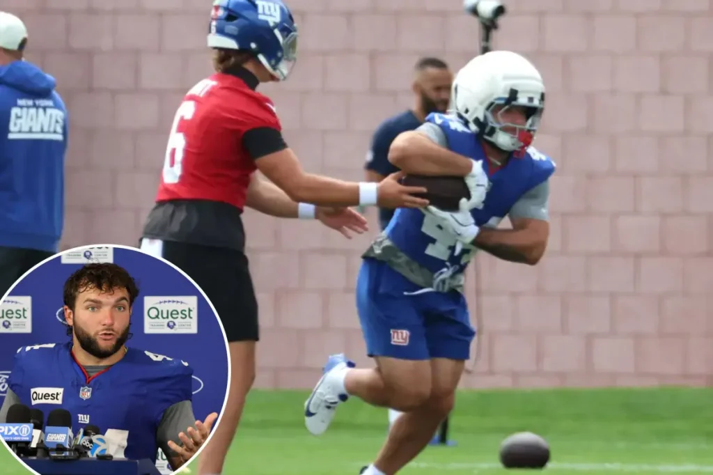 Cam Skattebo is determined not to let a serious injury affect his game with the Giants.