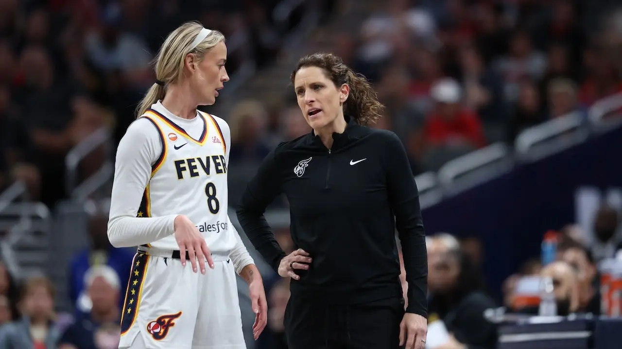 Coach Stephanie White passionately defends herself following Sophie Cunningham's incident.