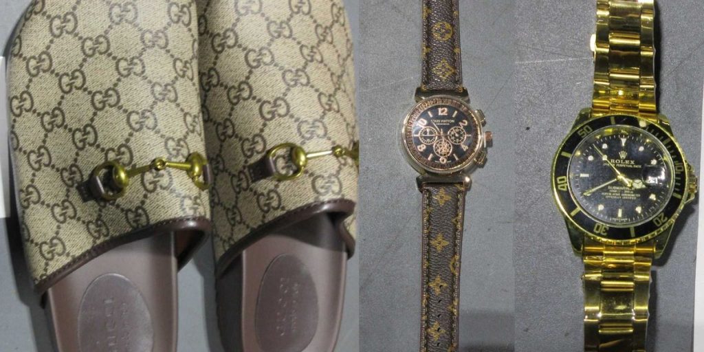 Counterfeit shoes and watches valued at millions of dollars taken by CBP