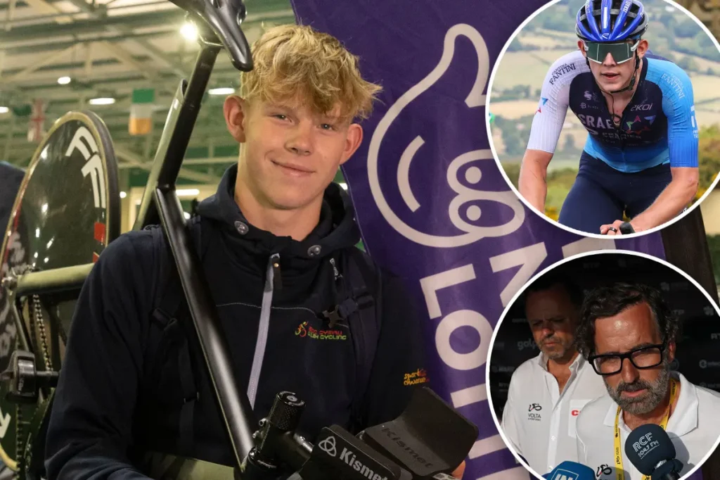 Cyclist Finlay Tarling dies at 19 after being struck by a car during a race