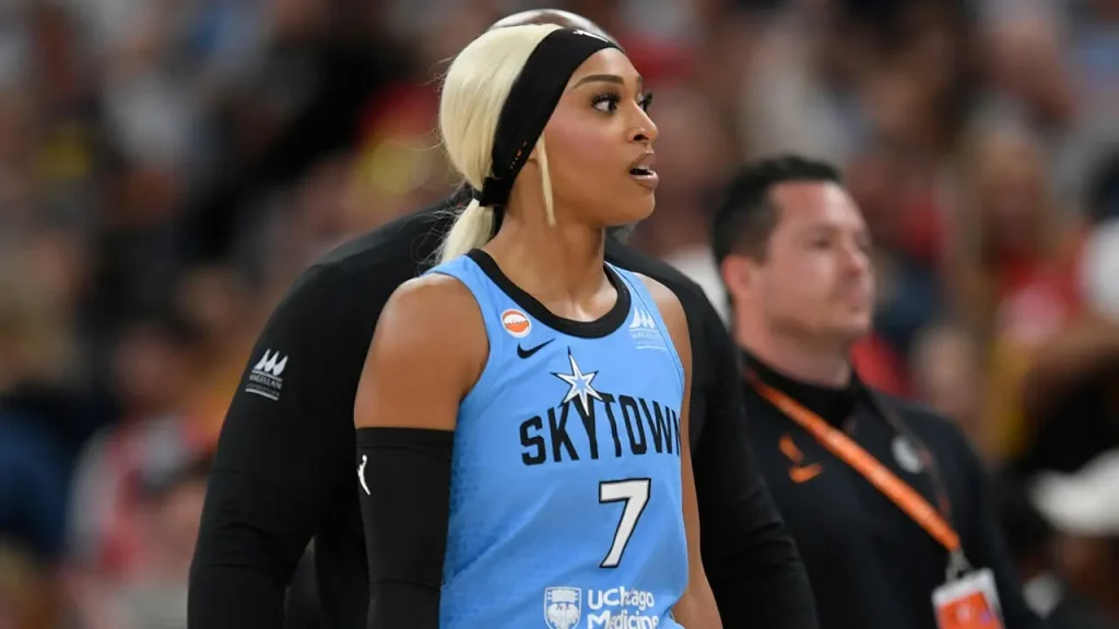 DiJonai Carrington allegedly had a fan removed from their seat due to an 'unsubstantiated' claim.