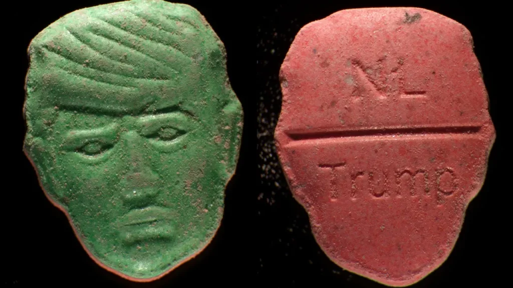 Drug agency alerts that ecstasy pills shaped like Trump may lead to overdose danger