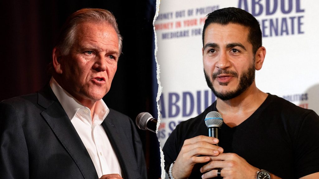 El-Sayed invites Mike Rogers to face off in a football match during their debate conflict.
