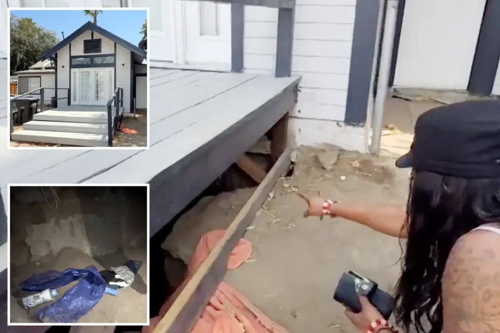 Family in Riverside County finds an unknown person residing beneath their home