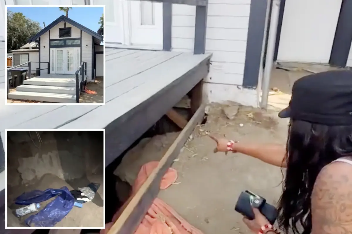 Family in Riverside County finds an unknown person residing beneath their home