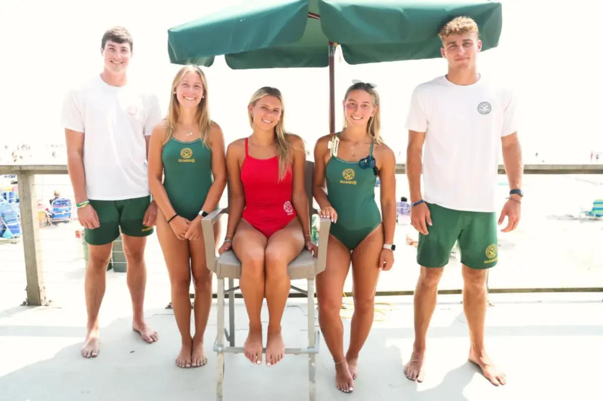 Five NCAA athletes taking lifeguard jobs in Oyster Bay to prepare for college seasons