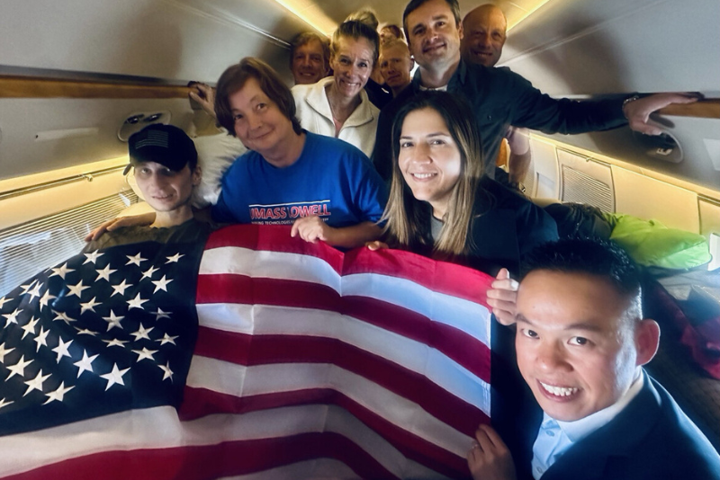 Former U.S. Marine freed from Russian detention