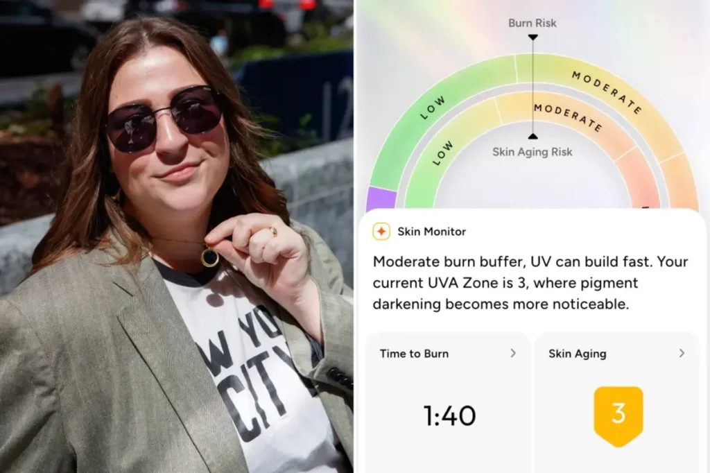 Intelligent necklace can alert you when you might get sunburned
