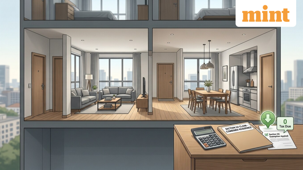 Is it possible to receive a Section 54 tax exemption for purchasing two residential apartments? Here's the ITAT ruling.