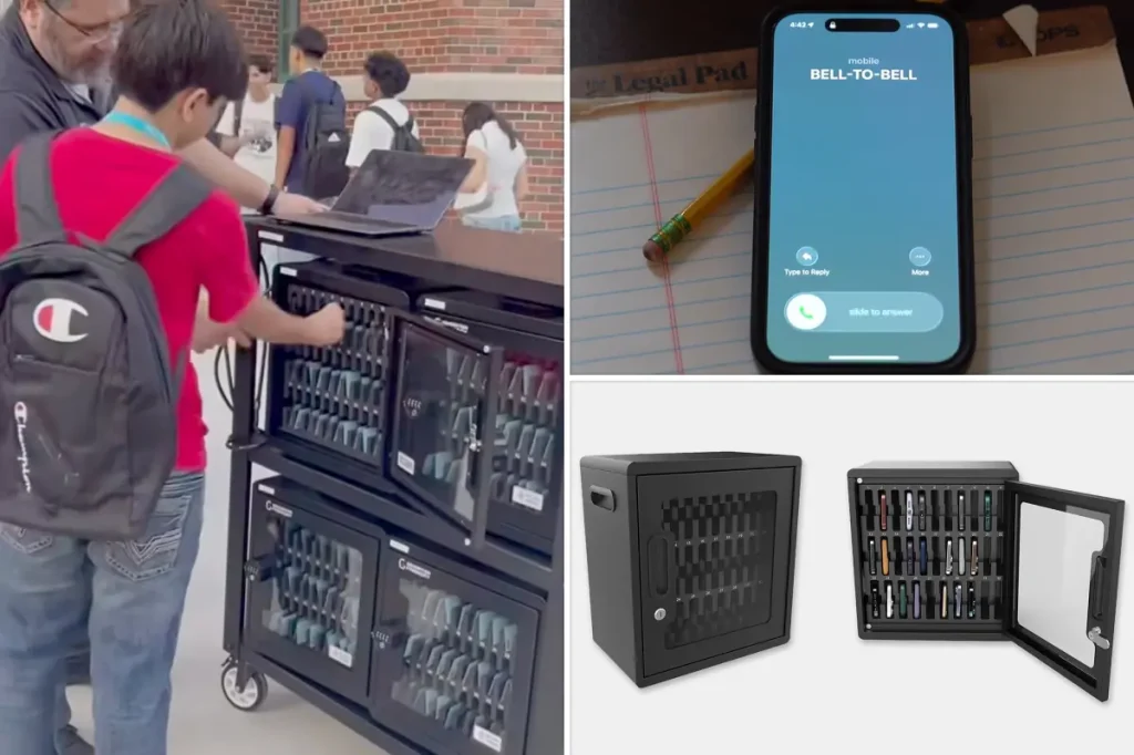 Kansas students required to store cell phones in lockers before classes due to new 'bell to bell' law being implemented
