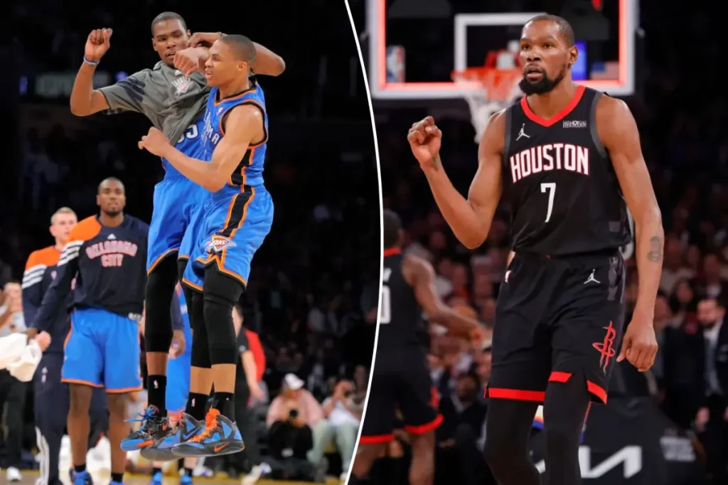 Kevin Durant described Russell Westbrook's left as 'inspired'