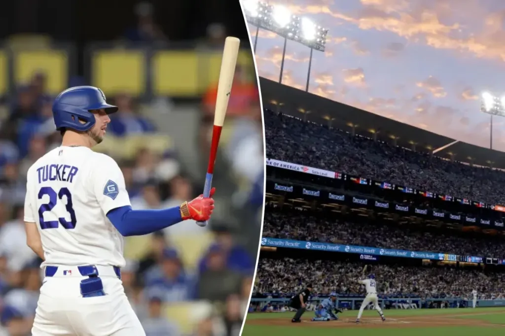 Kyle Tucker receives encouraging applause from Dodger Stadium during a tough season.