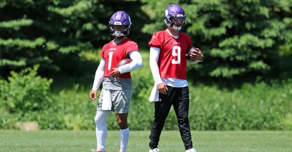 Kyler Murray outperformed J.J. McCarthy in a nonexistent quarterback competition