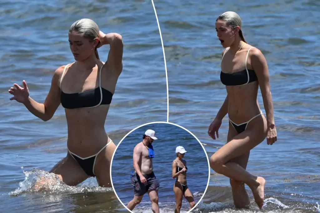 Livvy Dunne and Paul Skenes have a good time at Miami beach