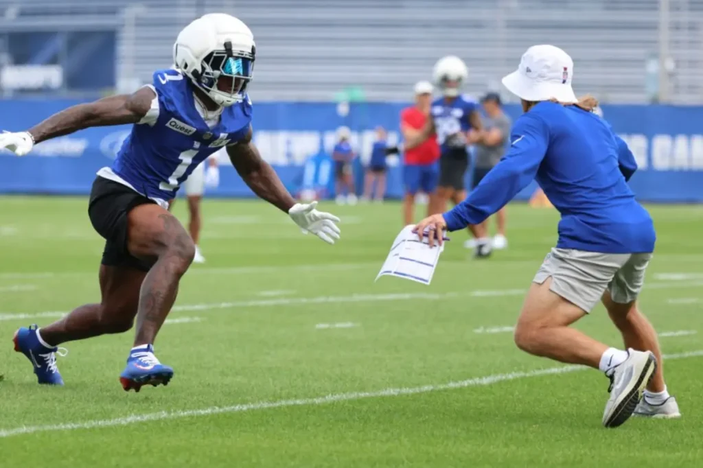 Malik Nabers might make significant progress in his rehabilitation on Monday.
