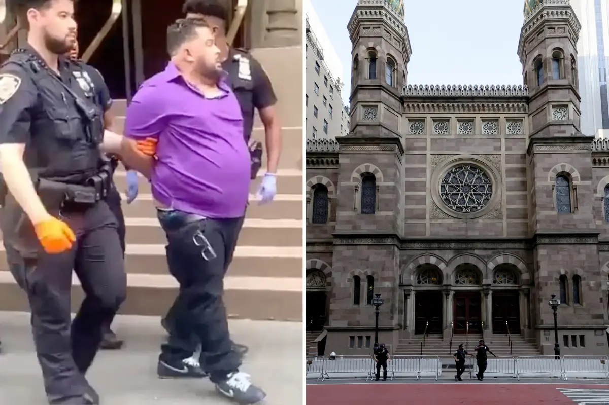 Man assaults member at Central Synagogue and spits on security personnel