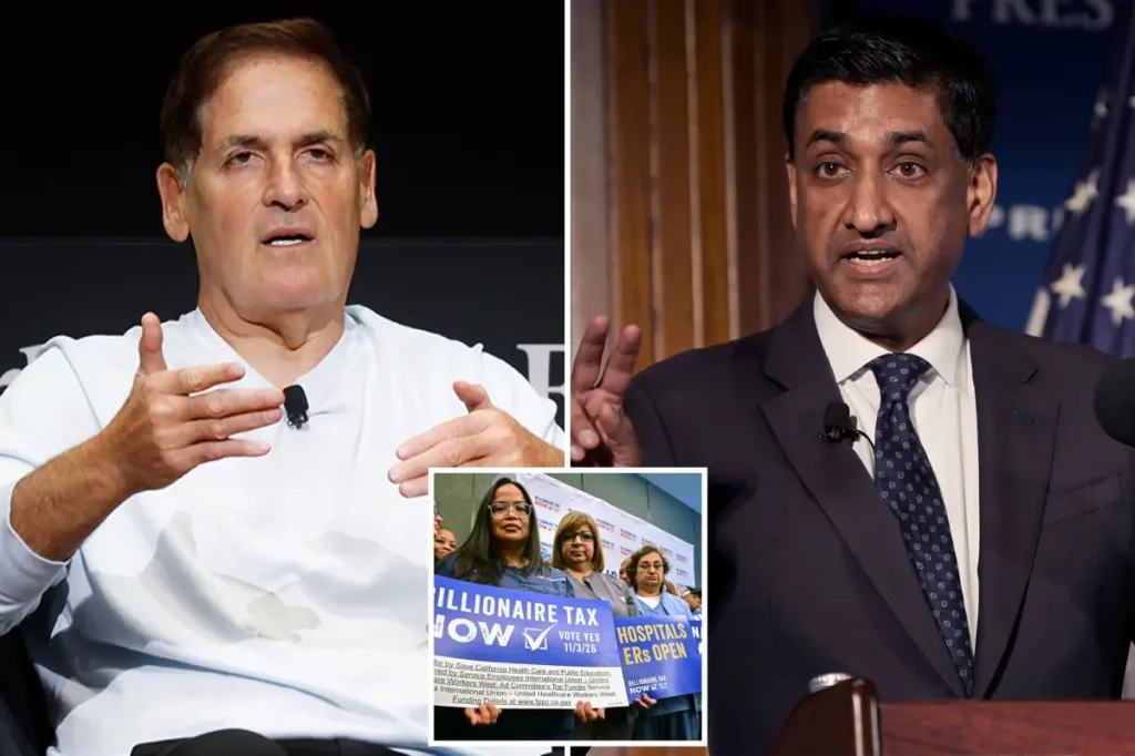 Mark Cuban confronts Ro Khanna about the California billionaire tax