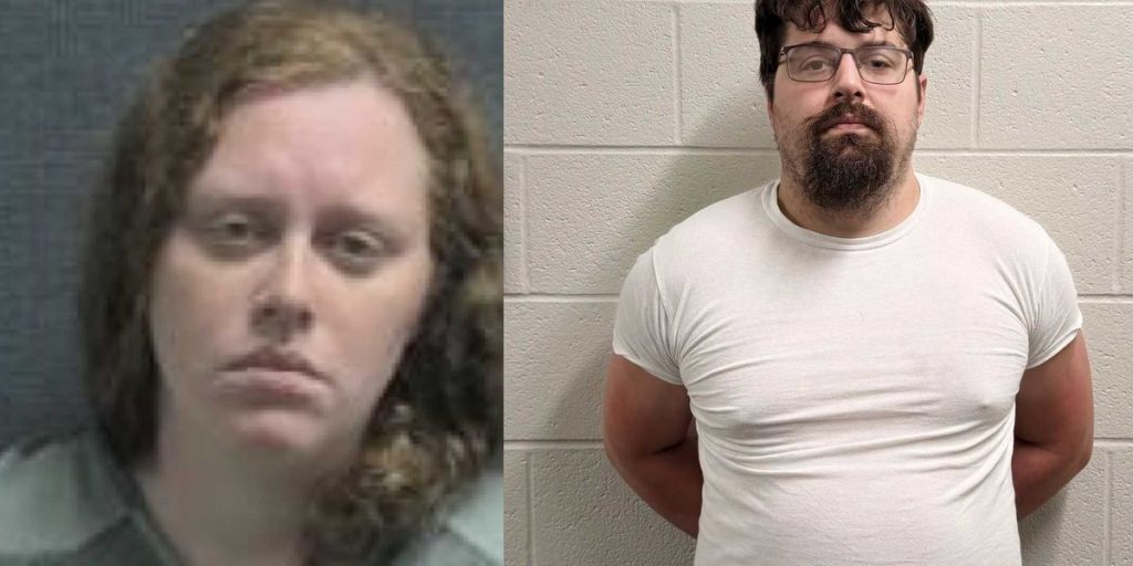 Mother witnessed her husband&rsquo;s 'horrific' abuse of their 3-month-old daughter through a nanny cam but took no action, according to police.