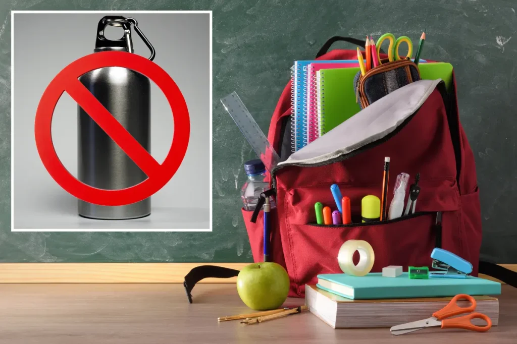 New Jersey school district prohibits metal and glass water bottles