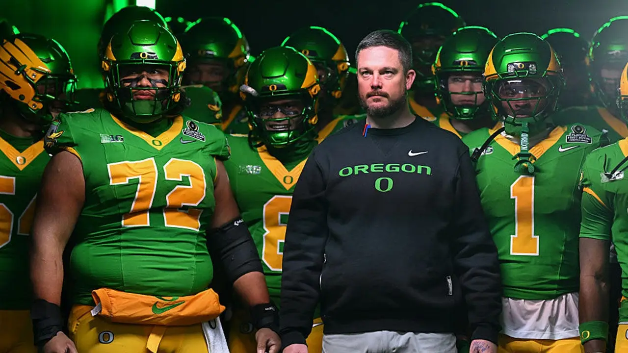 Oregon coach Dan Lanning explains several reasons why it is 'unfair' for NFL players to come back to college football.