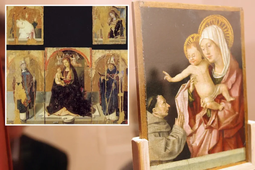 Paintings by Antonello da Messina taken from the Museo Regionale di Messina in Italy