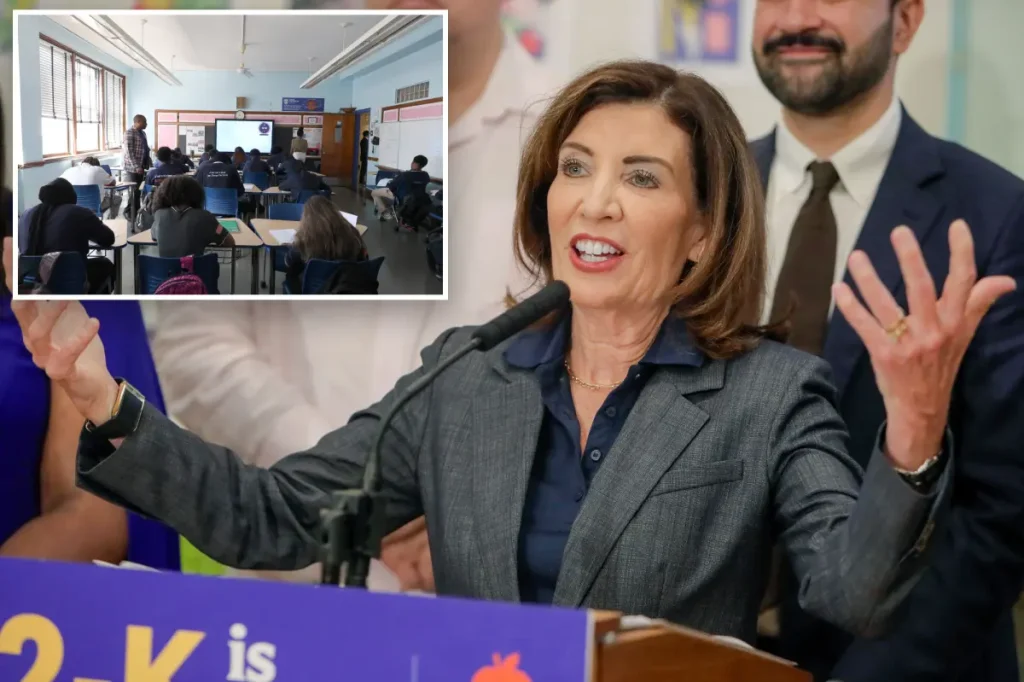 Parent group urges Hochul to participate in Trump's 'freedom' scholarships.