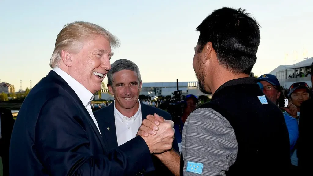 PGA Tour enlists Donald Trump to return as honorary chairman for Presidents Cup, according to the White House.