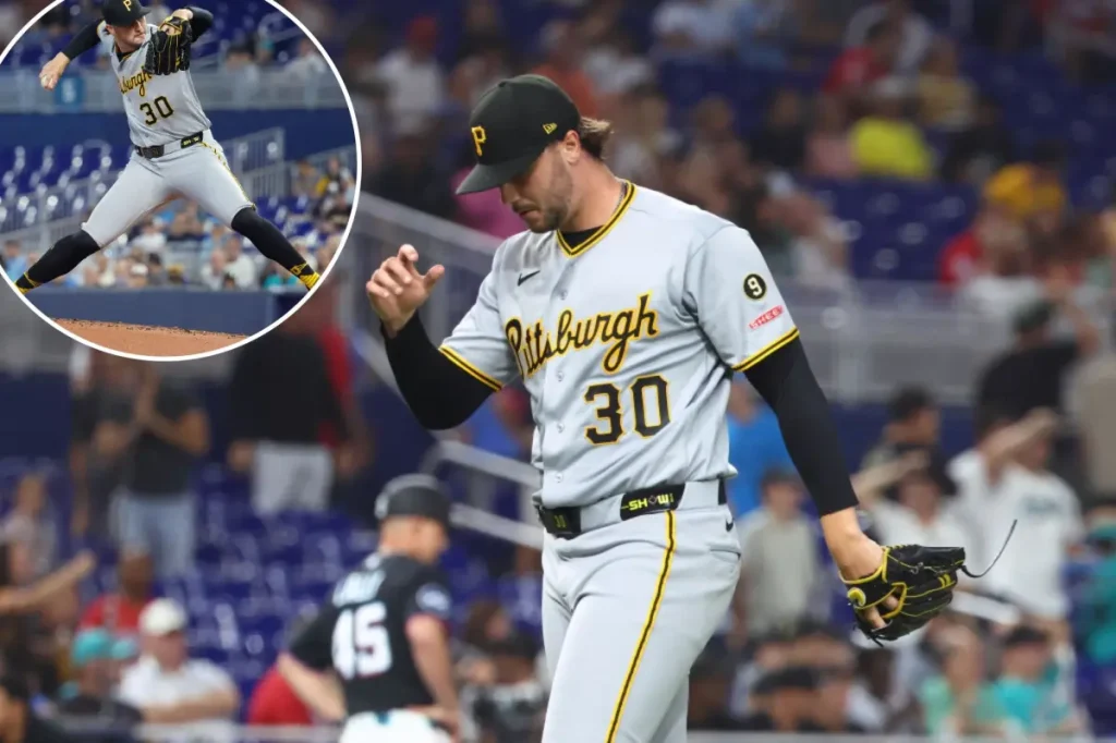 Pirates' Paul Skenes taken out after only 65 pitches in defeat to Marlins