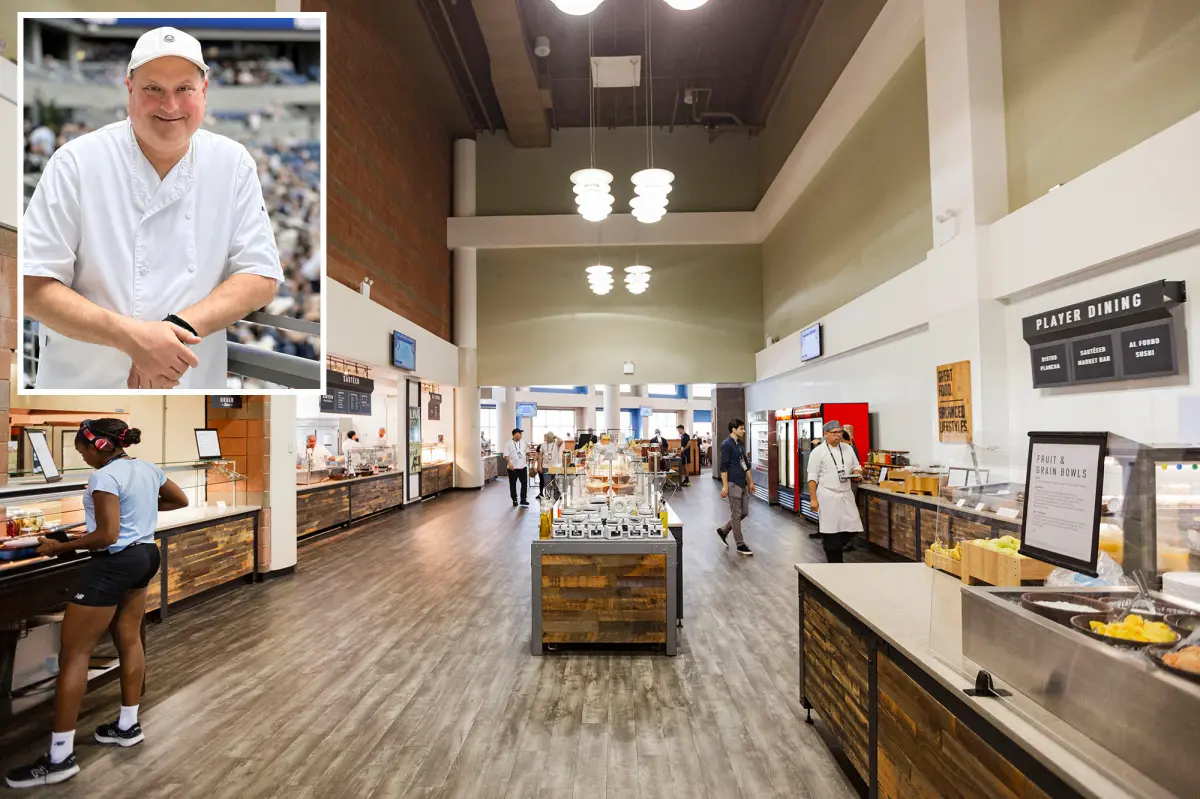 Players' dining area at the US Open showcases top New York dishes to enhance exceptional performances