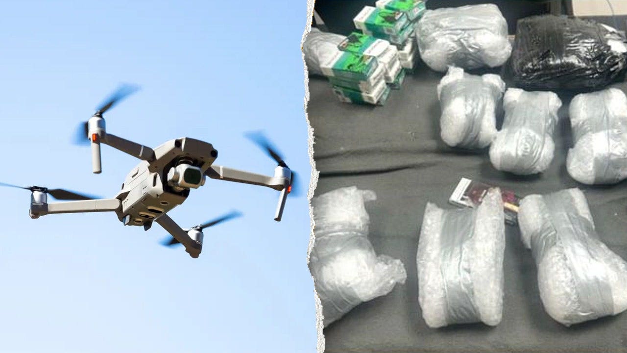 Prison in Virginia confiscates $324K worth of meth and cellphones following a drone delivery